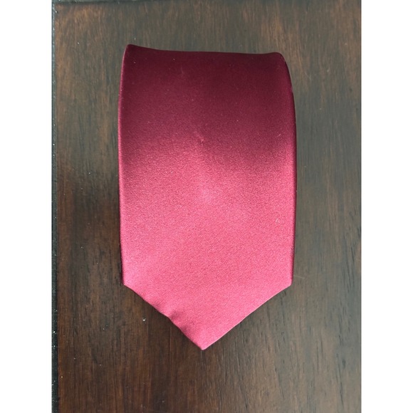 Croft & Barrow Men's Burgundy Red Necktie Business Career‎ Party Tie - Picture 2 of 10
